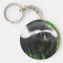 Skunk Photo Keychain