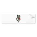 skunk with rose bumper stickers