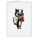 skunk with rose cards