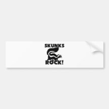 Skunks Rock Bumper Sticker
