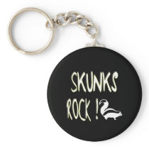 Skunks Rock! Keychain