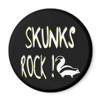 Skunks Rock! Magnet