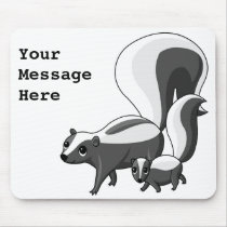 skunks_together, YourMessageHere Mouse Pads