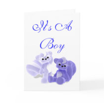 Skunkz  It's a Boy Baby Shower Invite Greeting Card
