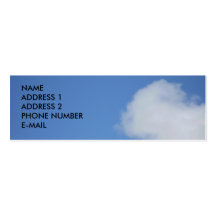 SKY AND CLOUDS PROFILE CARD BUSINESS CARD TEMPLATES
