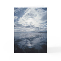 Sky and Water Condolence Card
