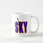 sky basketball text design mug