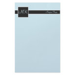 Sky & Black Colour Block Stationery