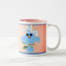 Sky Blue Bird Mugs