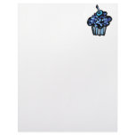 sky blue camouflage cupcake personalized letterhead