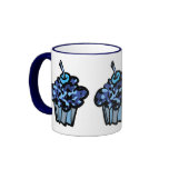 sky blue camouflage cupcake coffee mug