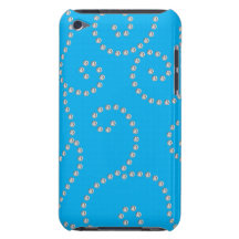 sky blue diamond swirls iPod touch Case-Mate case