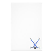 Sky Blue Hockey Stationery