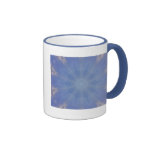Sky Blue Kaleidoscope Pattern Mug