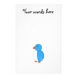 Sky blue penguin stationery paper