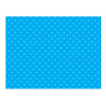Sky blue polka dots postcards