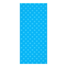 Sky blue polka dots rack card