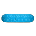 sky blue stars and moon patterns skate board decks