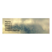 Sky Burst Cloud Profile Card Business Card Template