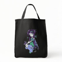 "Sky" Butterfly Rose Fairy Art Canvas Bag