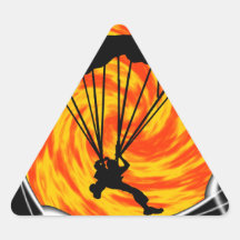 SKY DIVING EVENT TRIANGLE STICKER