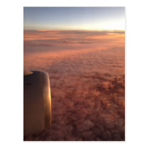 Sky from a plane 4 postcards