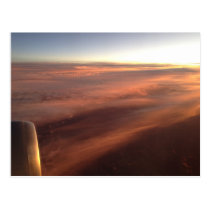Sky from a plane 6 postcards