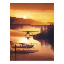 "Sky Harbour" Float Plane Watercolor postcards
