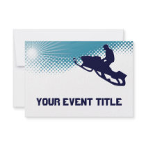 sky high snowmobile invitations