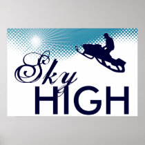 sky high snowmobiling posters
