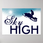 sky high snowmobiling print
