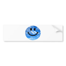 Sky Smiley Bumper Stickers