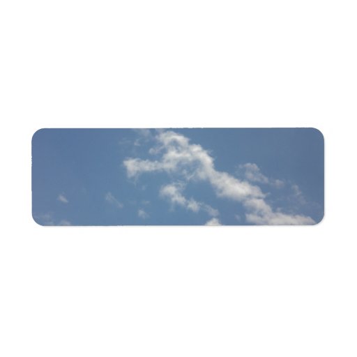 Sky, Sun and Sea Custom Return Address Label