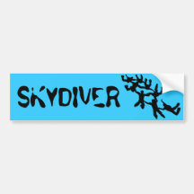 SKYDIVER AUTOCOLLANT POUR VOITURE