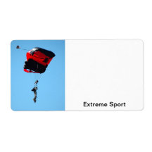 skydiver personalized shipping labels