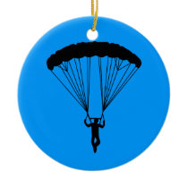 skydiver silhouette ornaments