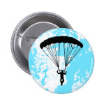skydiver silhouette pin