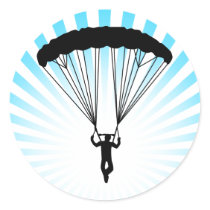 skydiver silhouette stickers