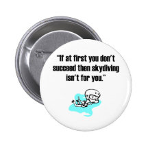 Skydiving Pinback Buttons