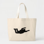 skydiving skydiver icon canvas bag