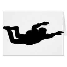skydiving skydiver icon cards