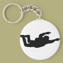 skydiving skydiver icon keychains
