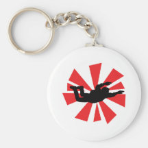 skydiving skydiver icon keychains