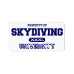 Skydiving University Personalized Address Labels