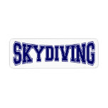Skydiving University Style Return Address Label