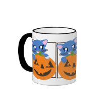 Skye Pumpkin Toon Kitty Mug