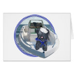 Skye Terrier out on the Boat Greeting Cards