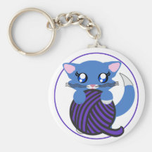 Skye Toon Kitty Kitten Keychain