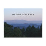 skyline drive 001, ON GOD'S FRONT PORCH Post Card