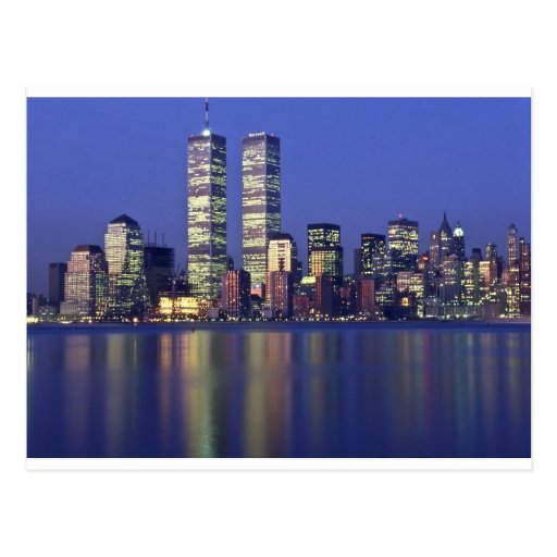 Skyline New York with World Trade Centre Post Card